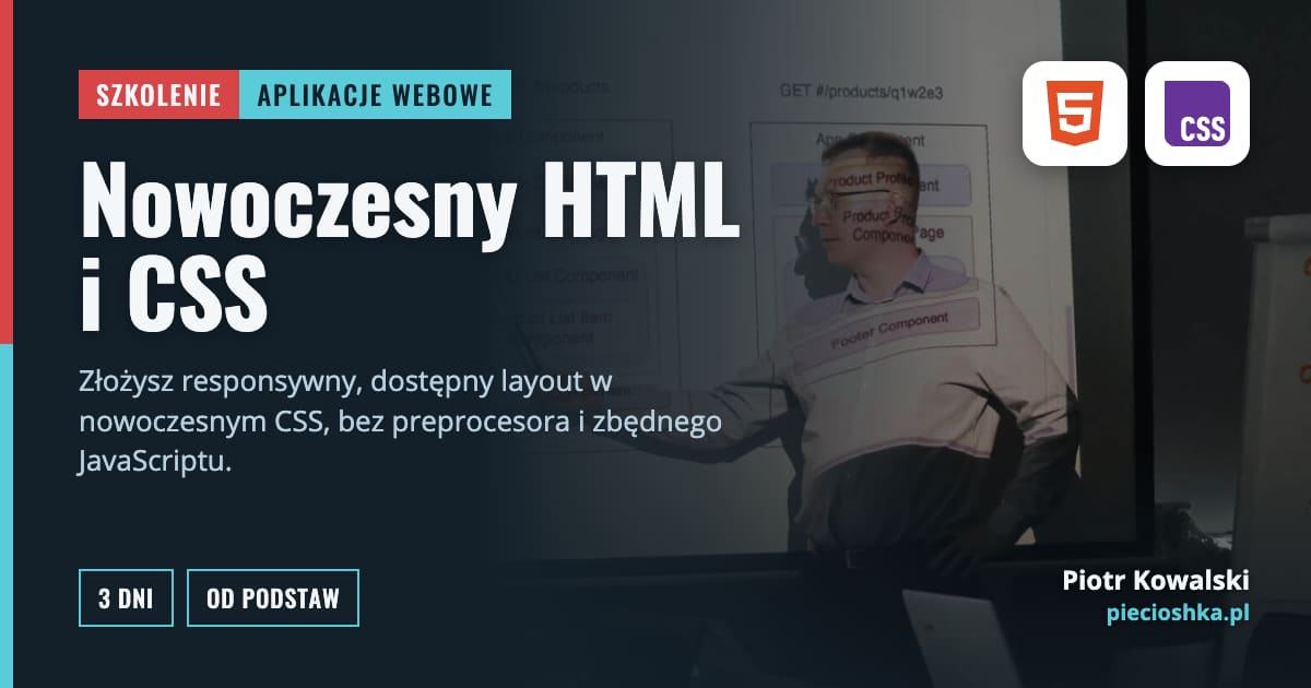 Szkolenie Nowoczesny HTML i CSS