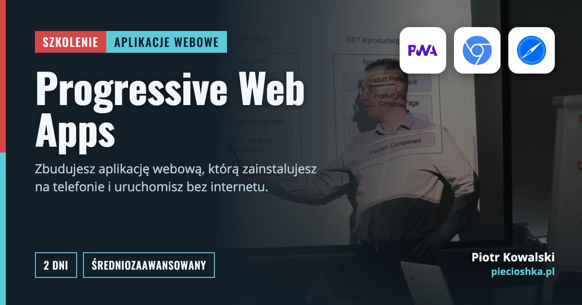 Szkolenie Progressive Web Apps